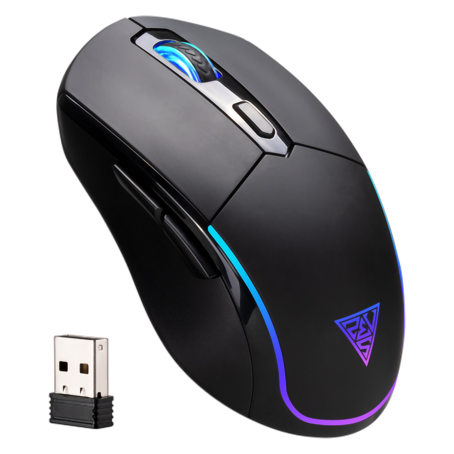 GAMDIAS HADES M2 KABLOSUZ 4800DPI SİYAH/RGB 7XBUTTONS GAMİNG MOUSE