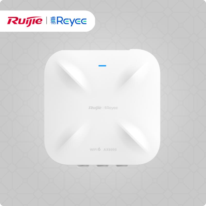 RUIJIE REYEE RG-RAP6260(H) AX6000 Wi-Fi 6 1x2.5GLAN 1xSFP 2.4G 4x4MIMO 5G 4x4MIMO 23dBm 2.4 GHZ & 5 GHZ POE ADAPTORSUZ O