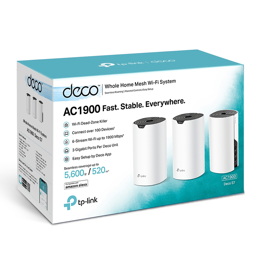 TP-LINK DECO S7(3-PACK) AC1900 DUALBAND WHOLE HOME MESH ACCESS POINT