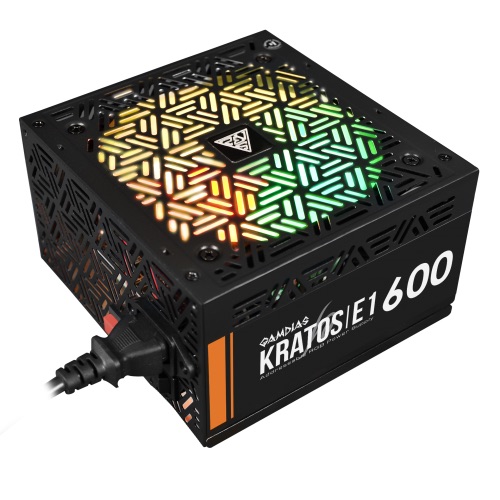 GAMDIAS KRATOS E1-600 600W RGB POWER SUPPLY