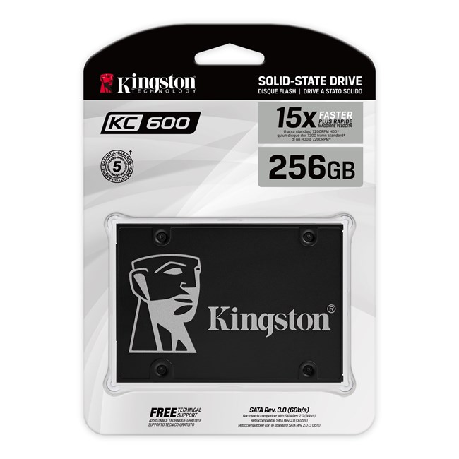 KINGSTON KC600 256GB 550/500MB/s SATA 3.0 SSD SKC600/256G