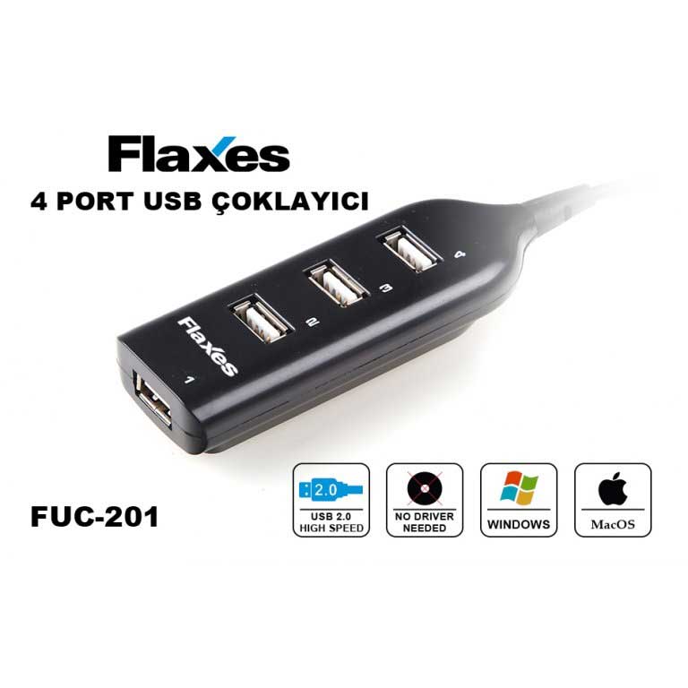 FLAXES FUC-201 4 PORT USB 2.0 USB ÇOKLAYICI