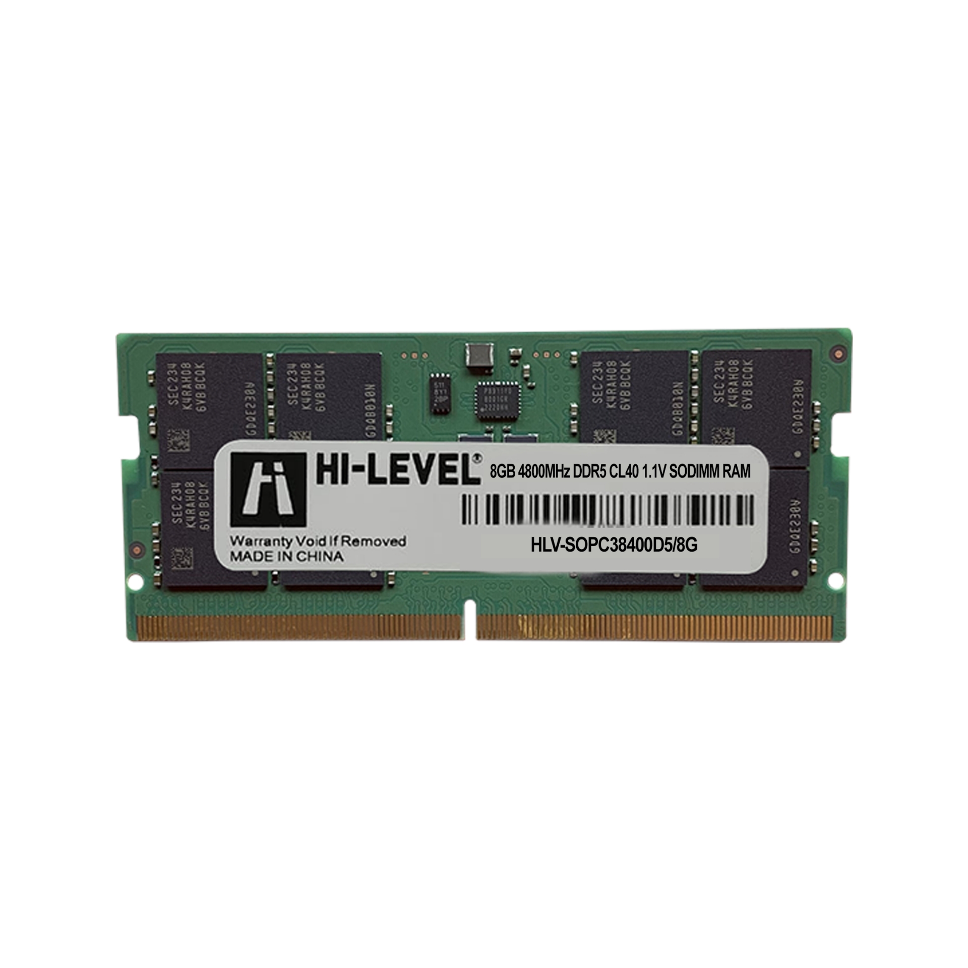 HI-LEVEL 8GB 4800MHz DDR5 1.1V HLV-SOPC38400D5/8G NOTEBOOK RAM