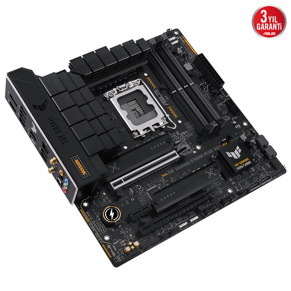 ASUS TUF GAMING B760M-PLUS WIFI II 4xDDR5 HDMI/DP 3xM.2 GLAN/WIFI6/BT 1700P ANAKART