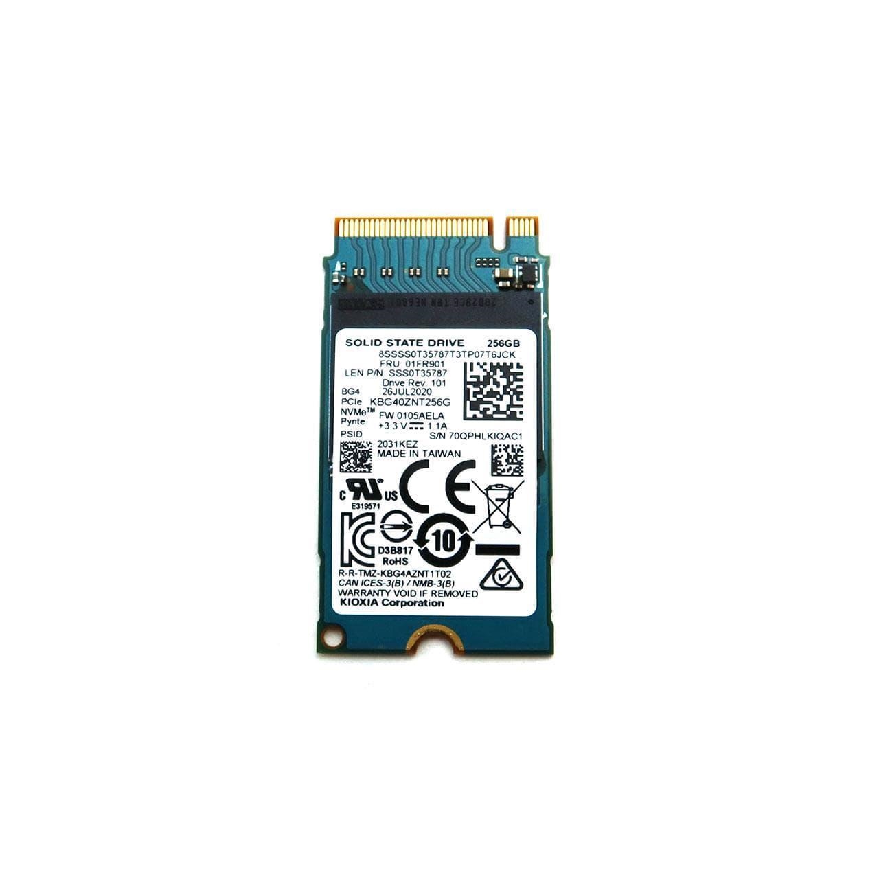 LENOVO 01FR901 256GB M.2 2242 PCIe NVME SSD