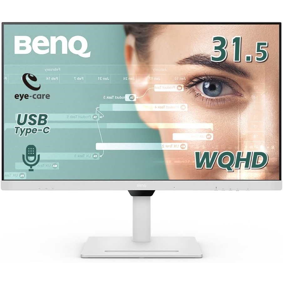 BENQ GW3290QT 31.5" 5MS 75HZ 2K 2560x1440 DP/HDMI/TYPE-C VESA BEYAZ IPS LED MONITOR