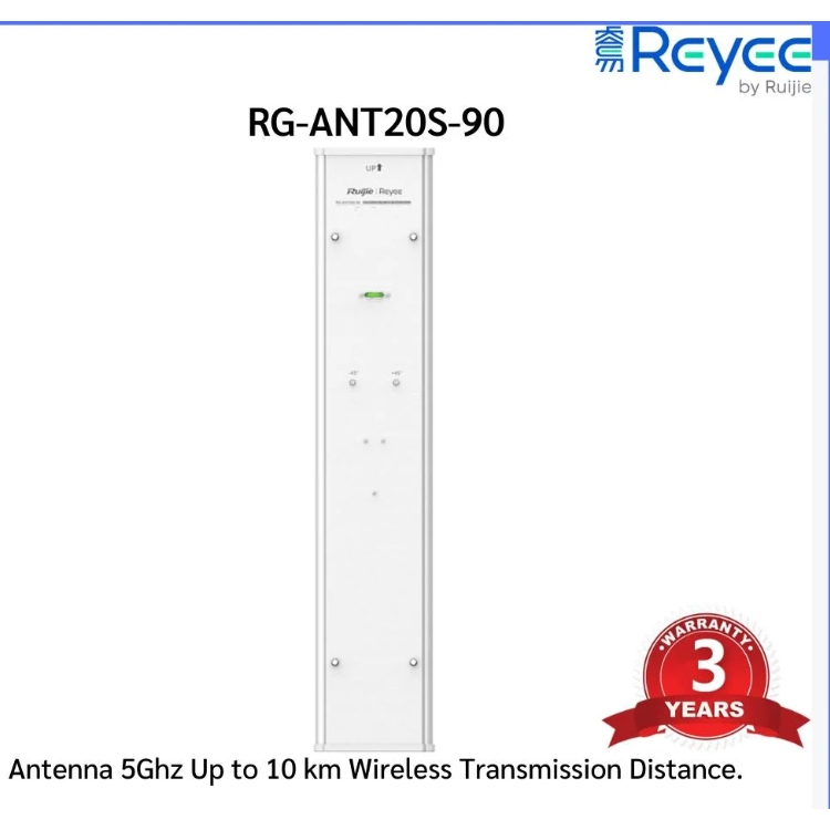 RUIJIE REYEE RG-ANT20S-90 20DBI 90 DERECE AÇI OUTDOOR 10 KM H: 90°, V: 7° SEKTOR ANTEN