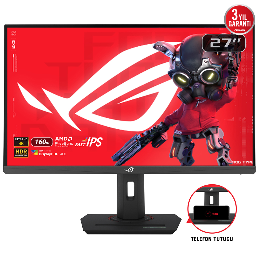 ASUS ROG STRIX XG27UCS 27" 1MS 160Hz 4K 3840x2160 DP/HDMI/TYPE-C VESA PIVOT IPS LED GAMING MONITOR