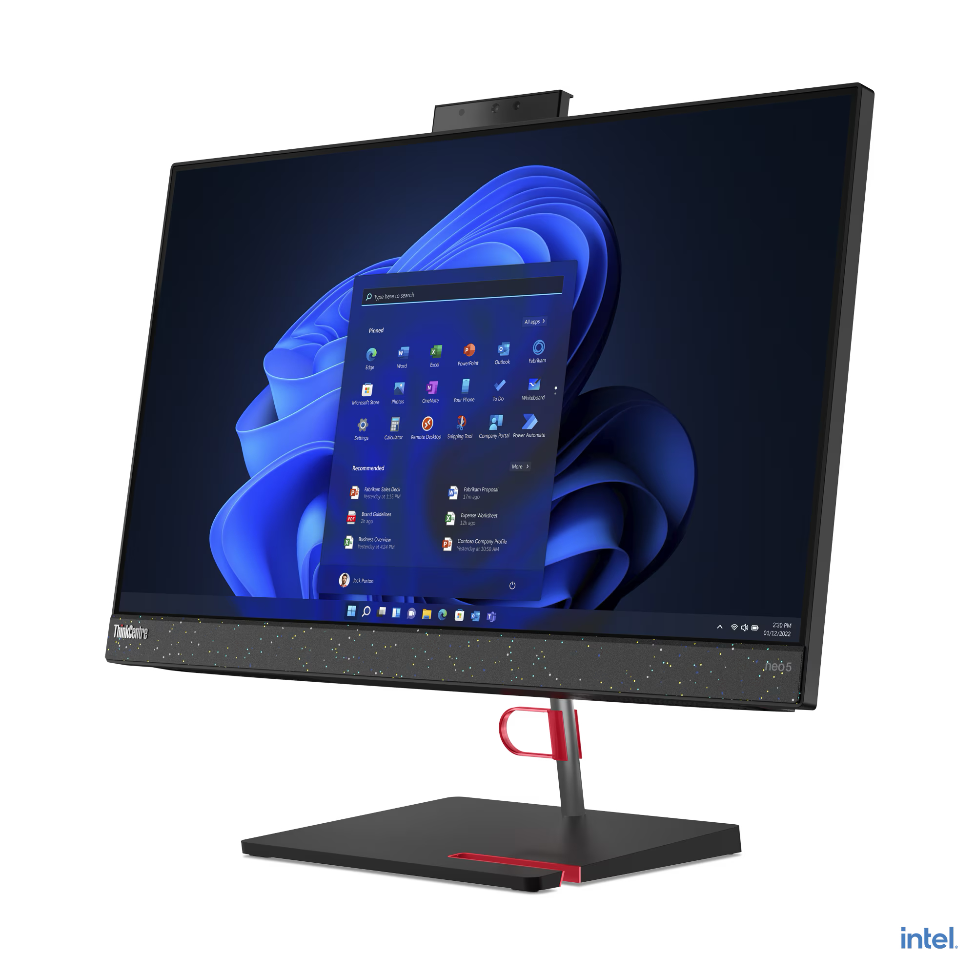 LENOVO ThinkCentre neo 50a 24 12B800E0TR I5-12450H 8GB 512 SSD 23.8" FHD IPS DOKUNMATİK VESA FREDOOS ALL IN ONE PC