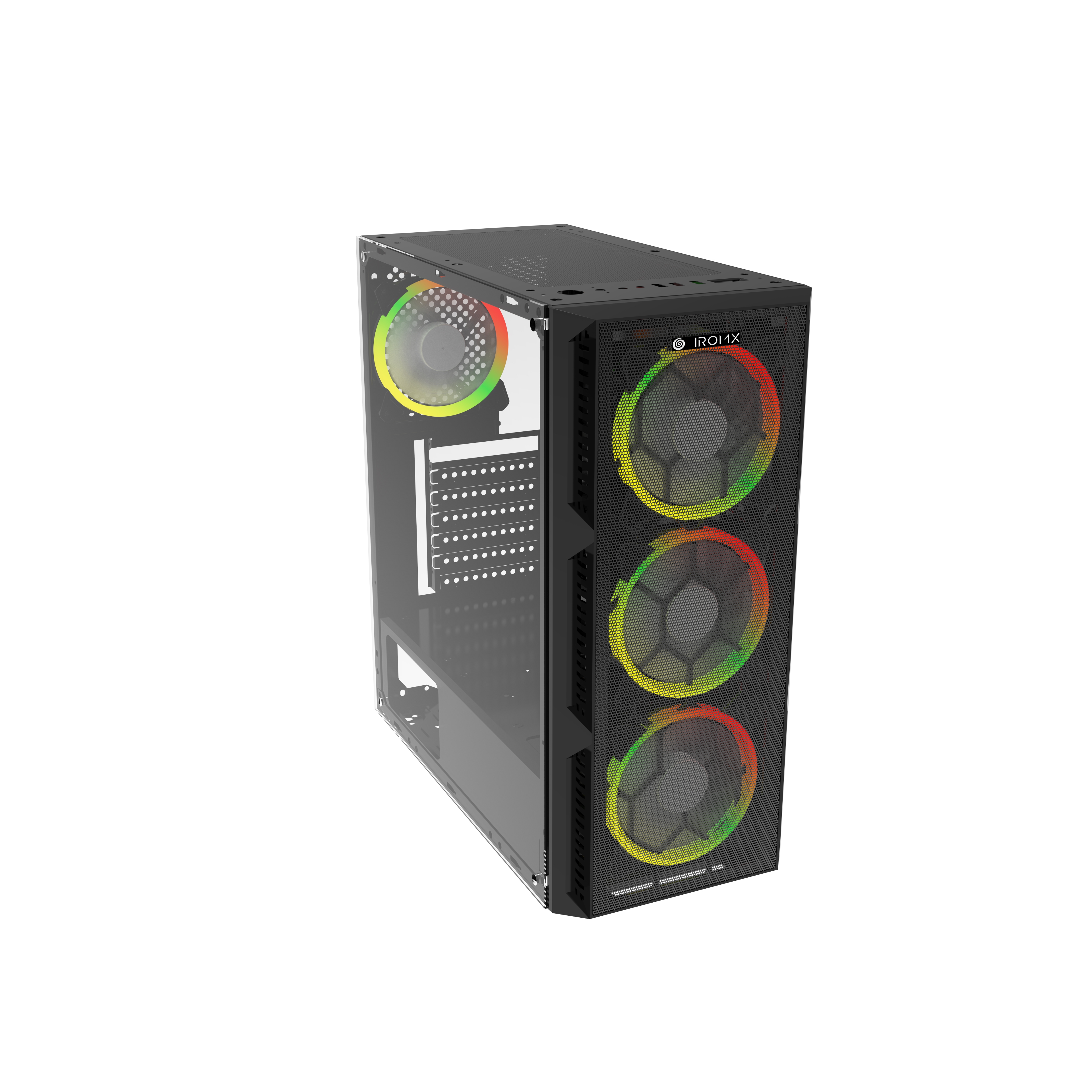 IROMX SPACE BTX-65G 650W 80+ 4x RAINBOW FIXED LED FAN ATX 2xUSB3.0 SİYAH KASA