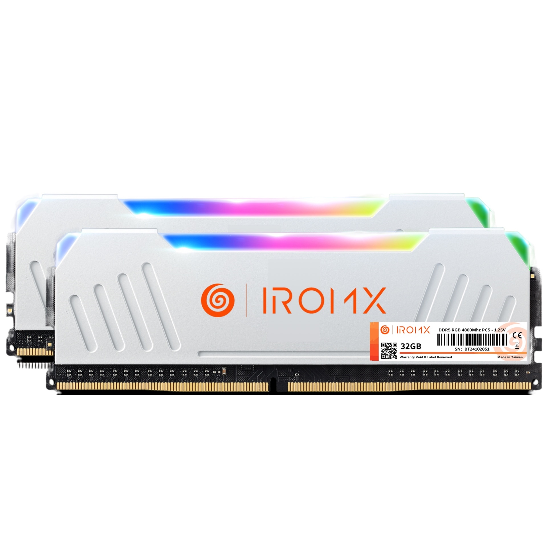 IROMX 32GB 4800MHz DDR5 RGB SOĞUTUCULU (SAMSUNG CHIP) PC RAM      