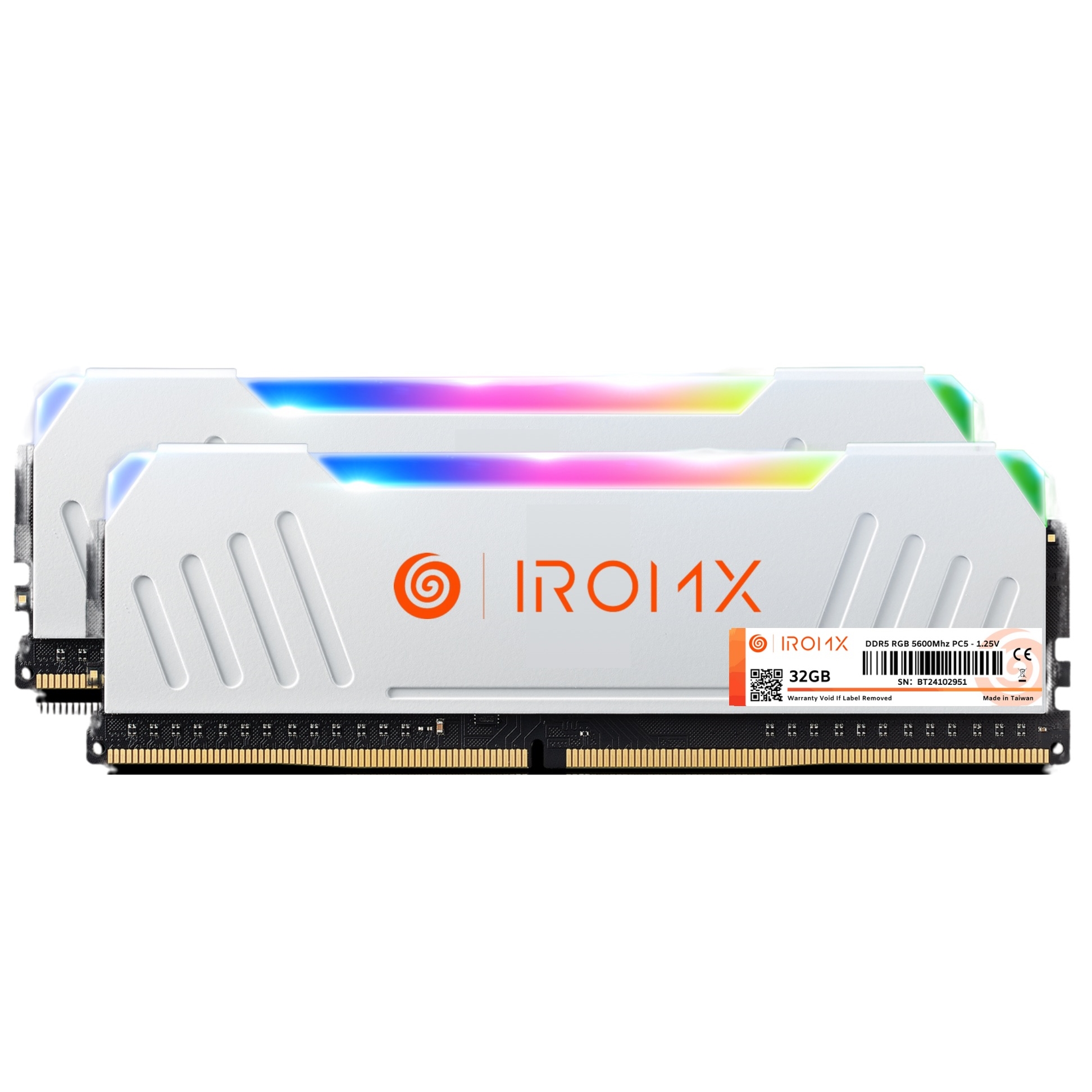 IROMX 32GB 5600MHz DDR5 RGB SOĞUTUCULU (SAMSUNG CHIP) PC RAM   