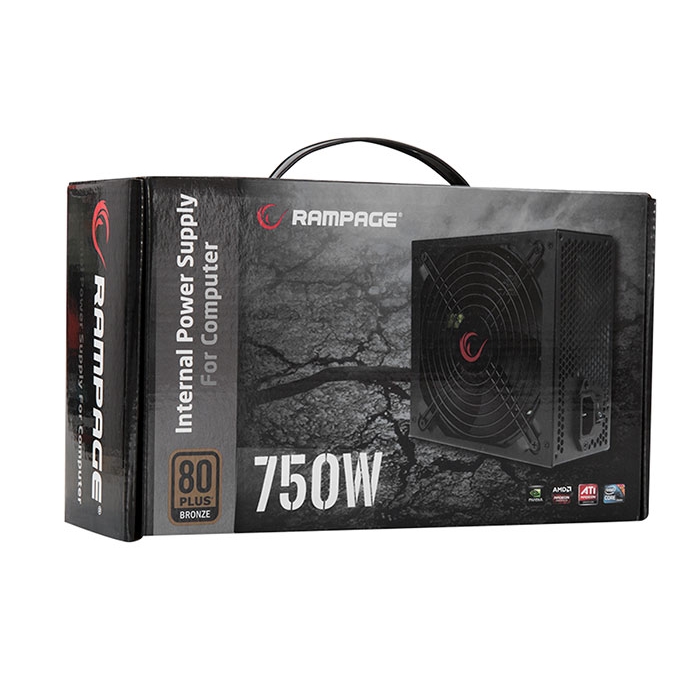 RAMPAGE RMP-750-80PB 750W 80+ BR 14CM POWER SUPPLY