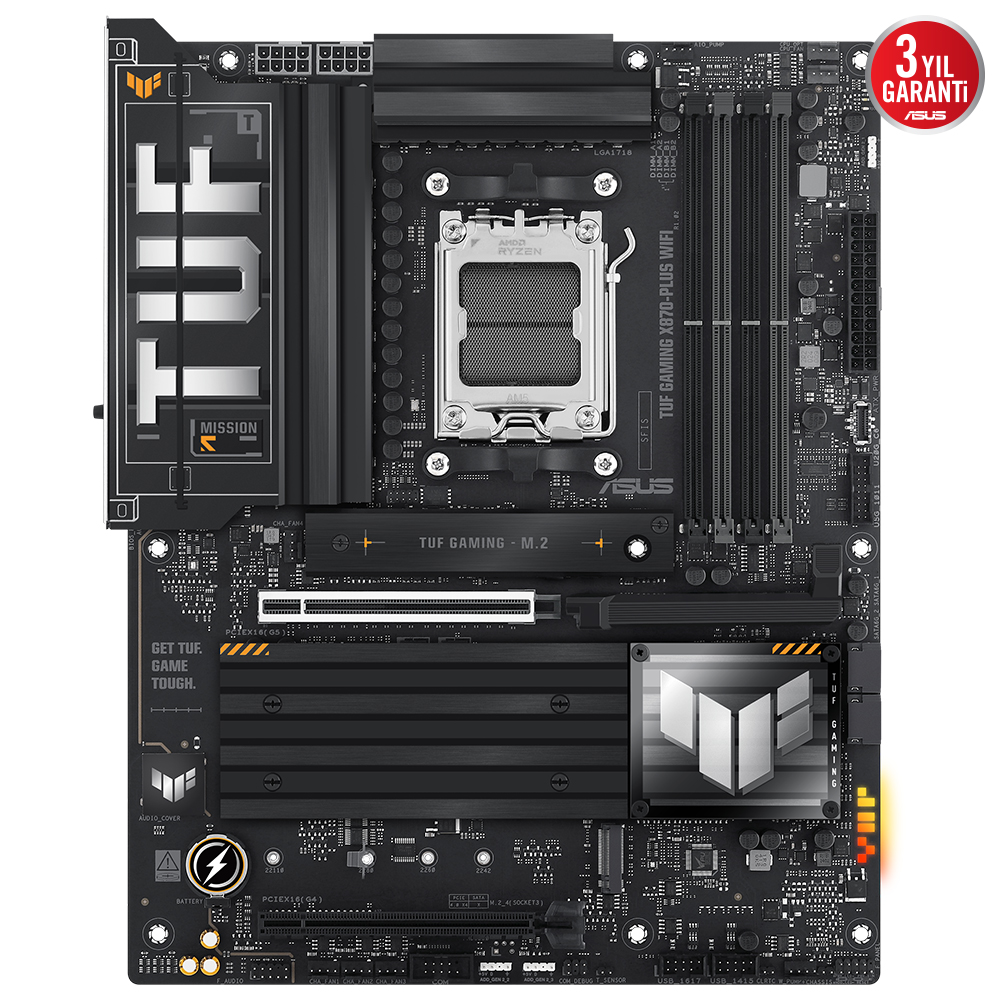 ASUS TUF GAMING X870-PLUS WIFI 4xDDR5 HDMI 4xM.2 AM5 ANAKART