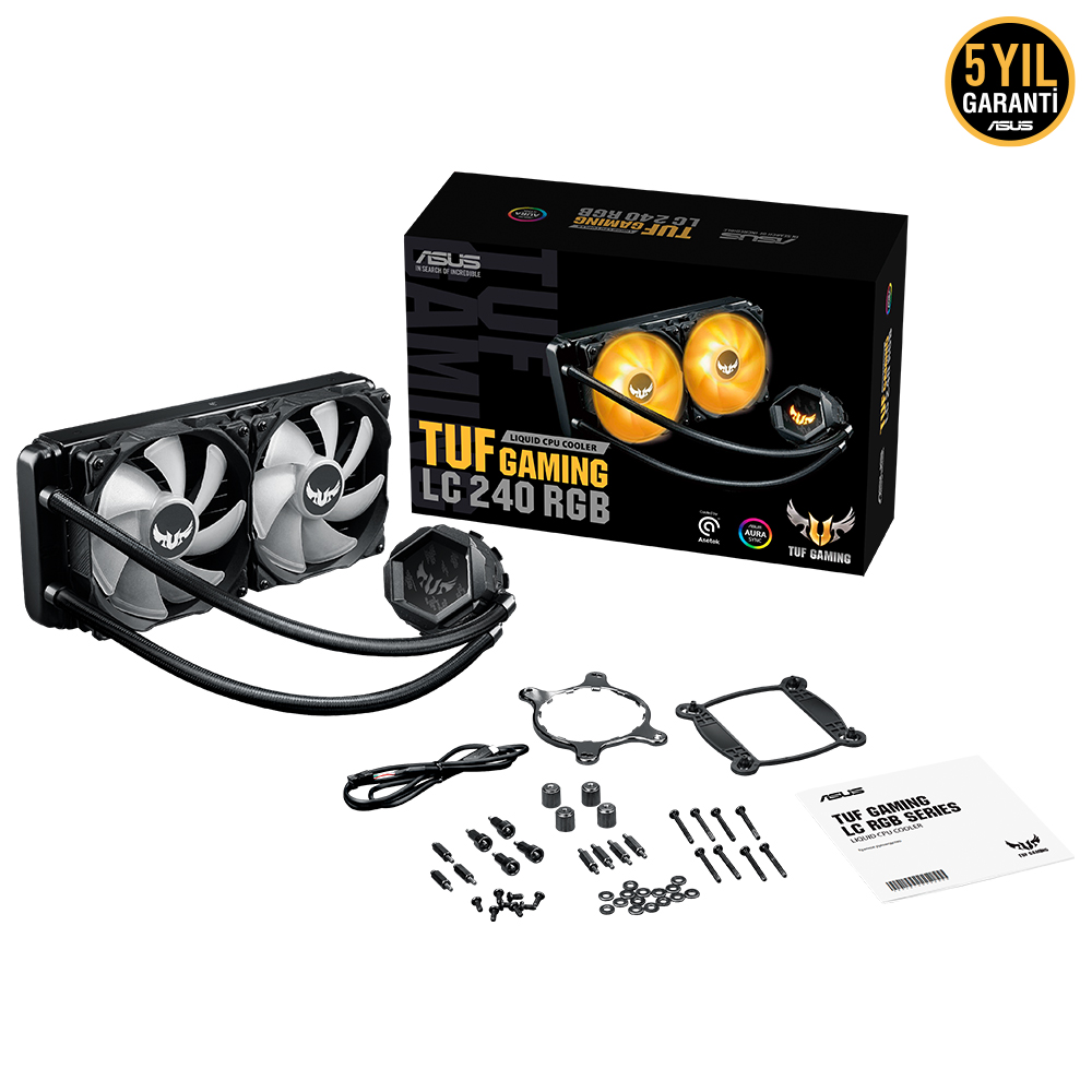 ASUS TUF GAMING LC 240 ARGB AIO AURA SYNC 240MM SIVI SOĞUTMALI CPU FAN