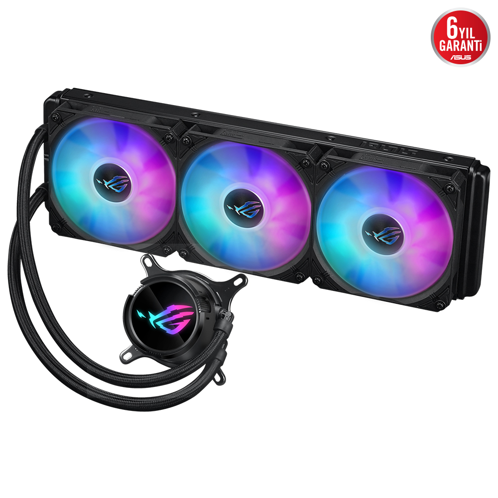 ASUS ROG STRIX LC III 360 ARGB AURA SYNC RGB FAN 360MM LGA1700/AM4 SOKET SIVI SOĞUTMA