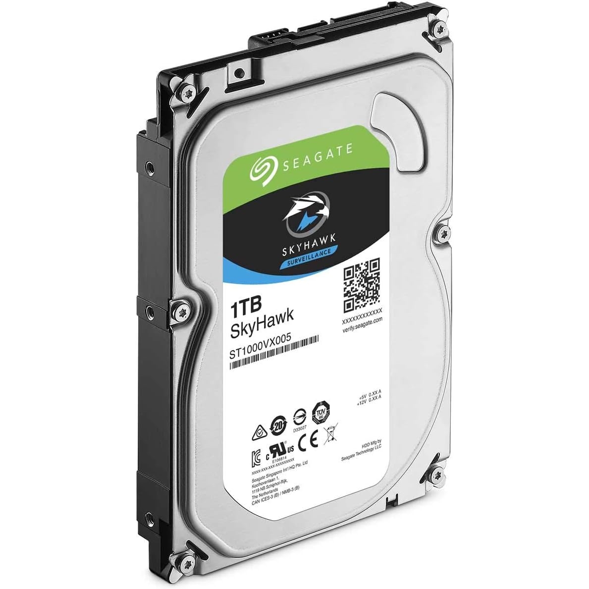 SEAGATE SKYHAWK 1TB 5900RPM 64MB SATA3 ST1000VX005 7/24 HDD