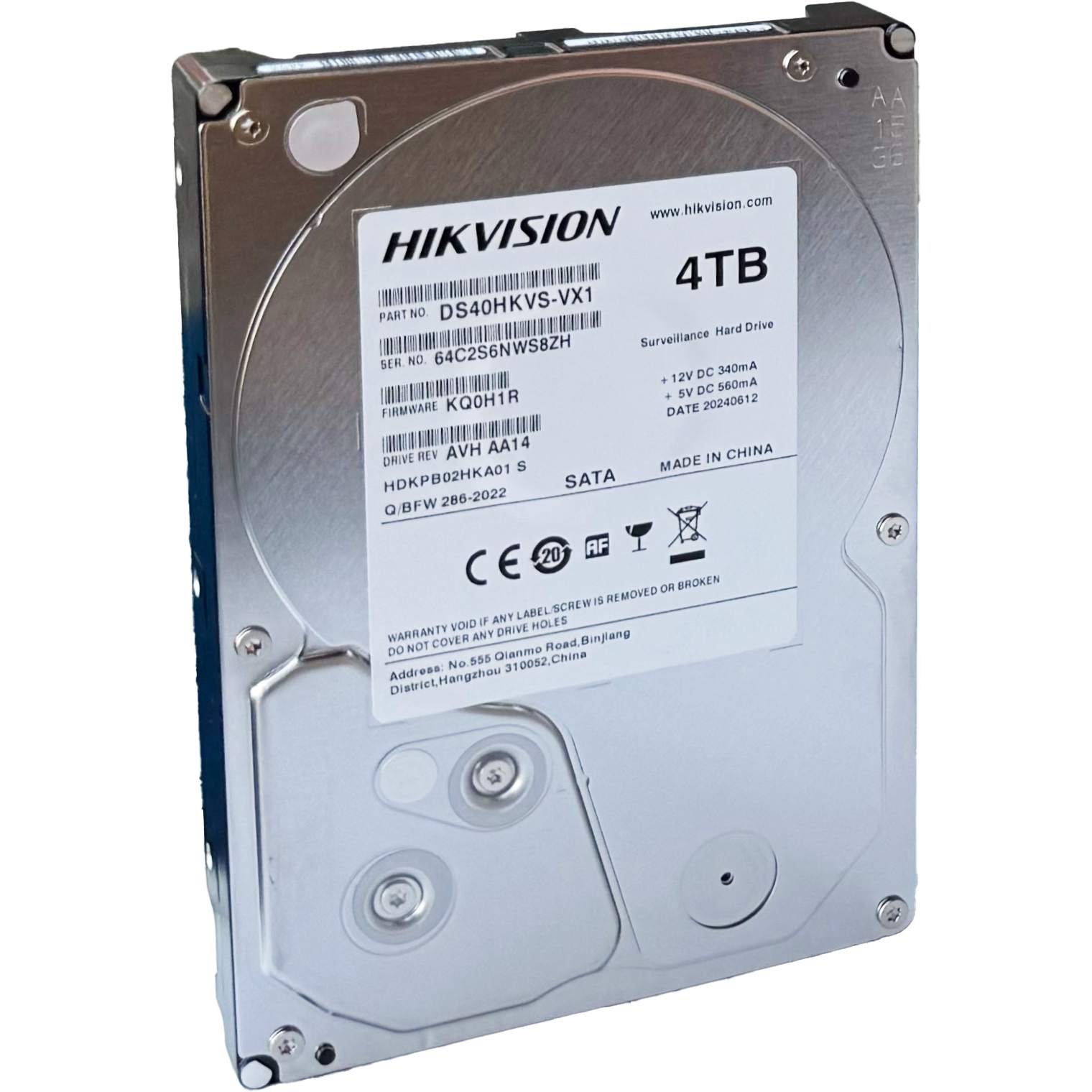 HIKVISION 4TB 5400RPM 128MB SATA3 DS40HKVS-VX1 7/24 GÜVENLİK HDD