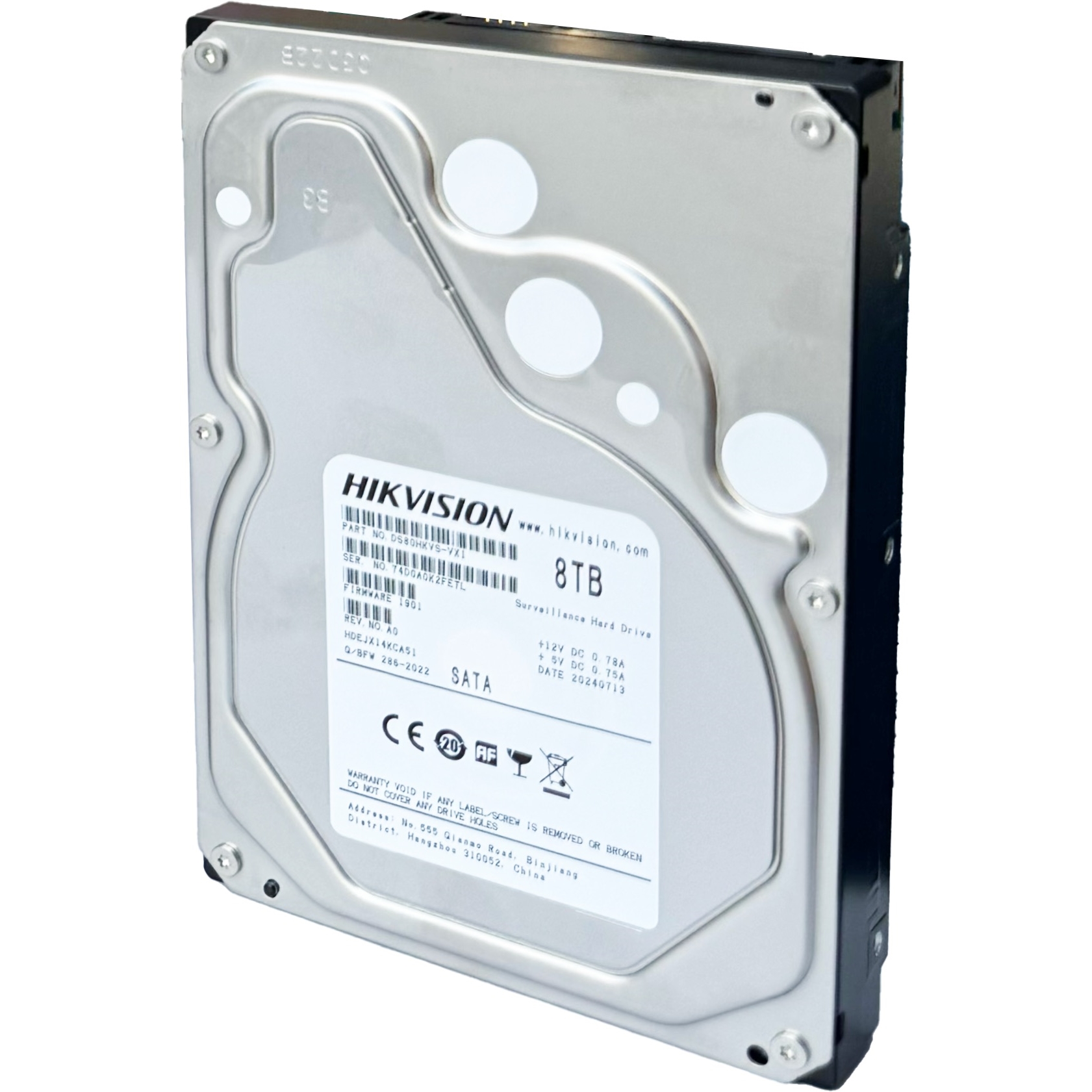 HIKVISION 8TB 5400RPM 256MB SATA3 DS80HKVS-VX1 7/24 GÜVENLİK HDD