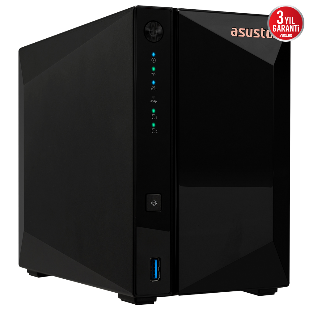 ASUSTOR AS3302T V2 2GB 2 BAY 2.5GB LAN DEPOLAMA ÜNİTESİ