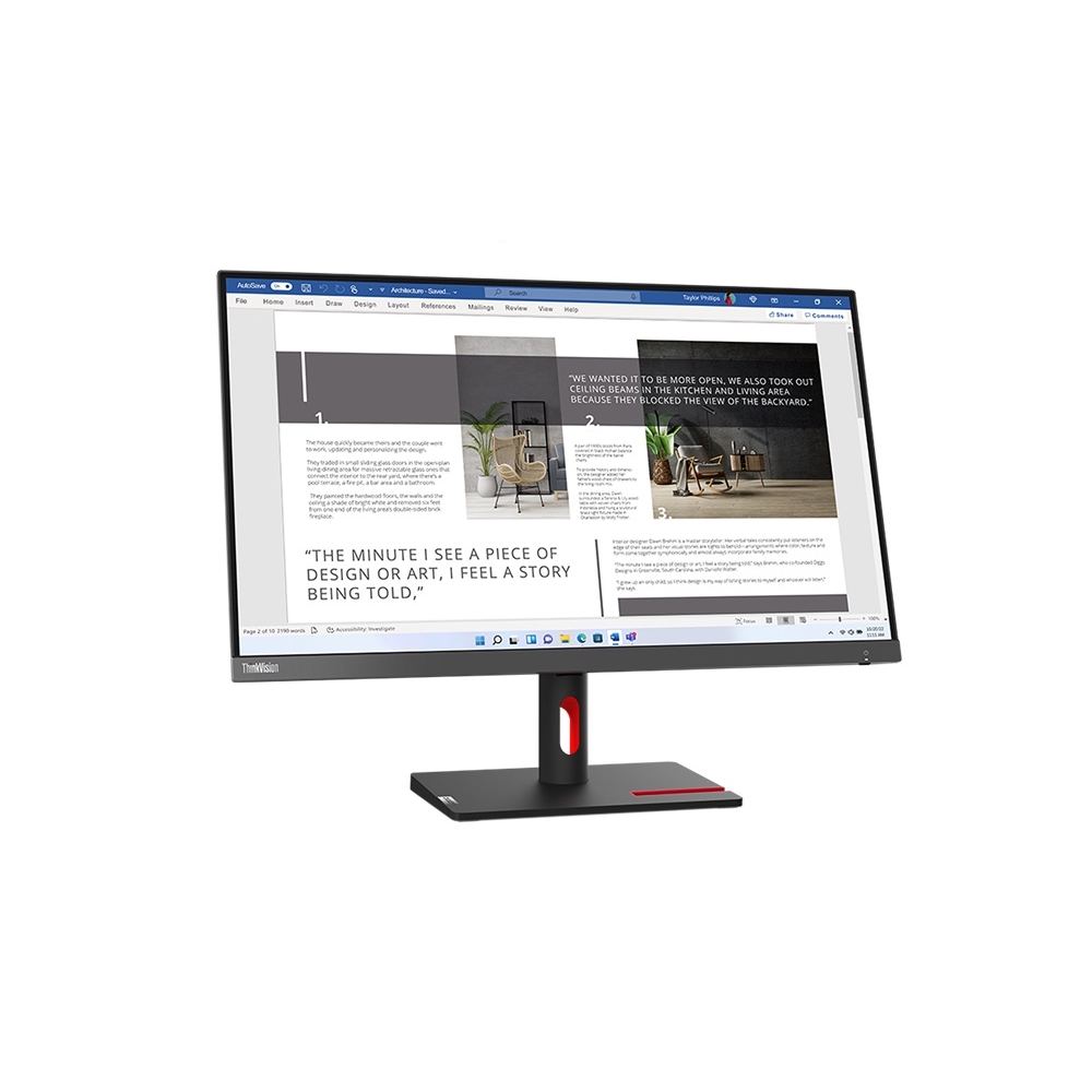 LENOVO S27I-30 63DFKAT4TK 27" 4MS 100Hz 1920x1080 VGA/HDMI VESA SİYAH IPS LED MONITOR