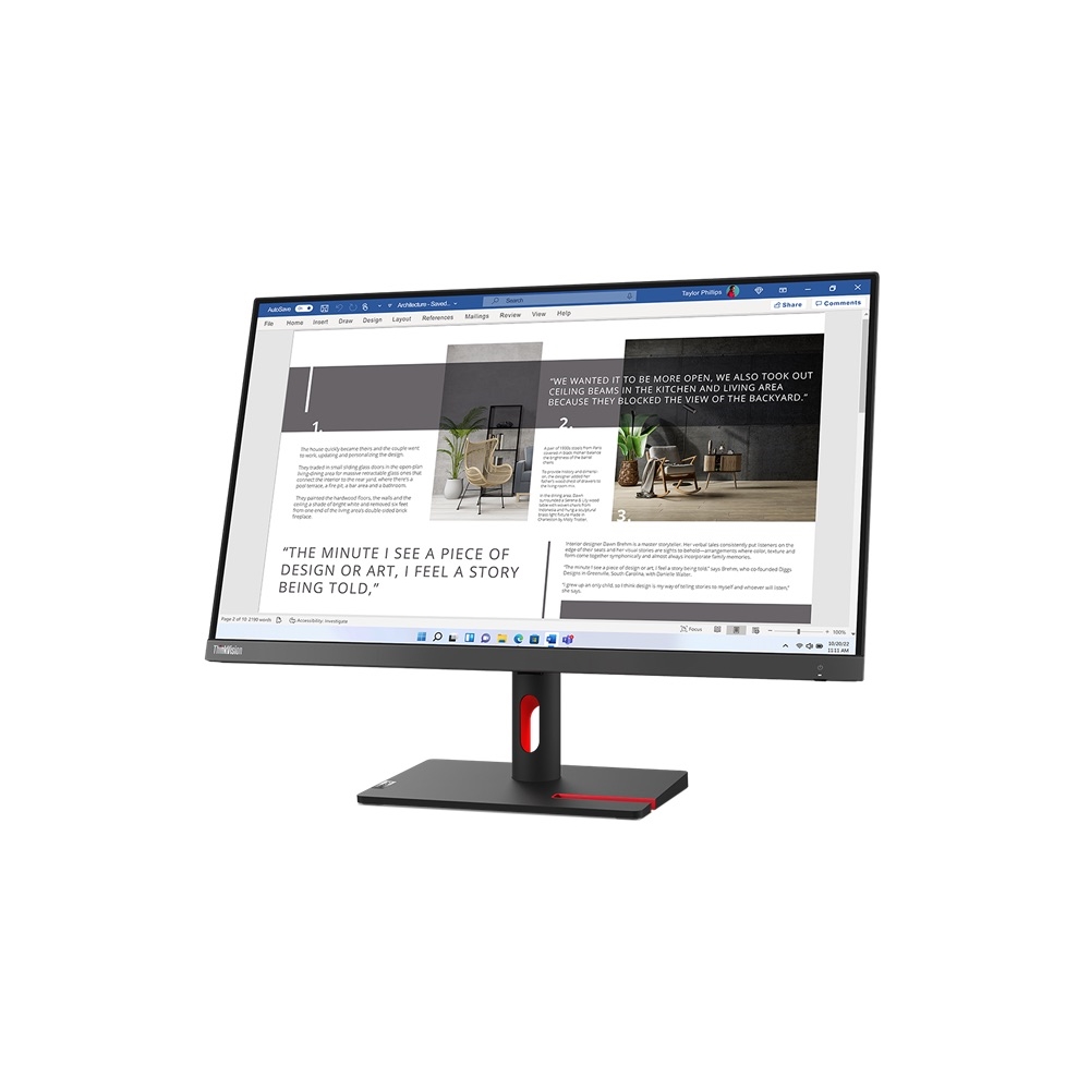 LENOVO S27I-30 63DFKAT4TK 27" 4MS 100Hz 1920x1080 VGA/HDMI VESA SİYAH IPS LED MONITOR