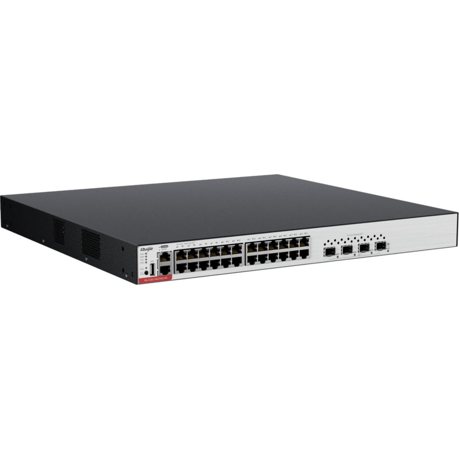 RUIJIE RG-CS83-24GT4XS-PD 24 PORT 10/100/1000 24 PORT POE 4-PORT 1G/10G SFP+LAYER 3 YÖNETİLEBİLİR +CLOUD MANAGED RACK MOUNT SWITCH