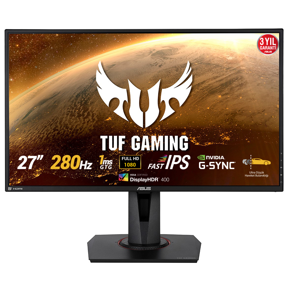 ASUS TUF GAMING VG279QM 27" 1MS 280HZ 1920x1080 2xHDMI/DP VESA SPEAKER IPS LED GAMING MONITOR