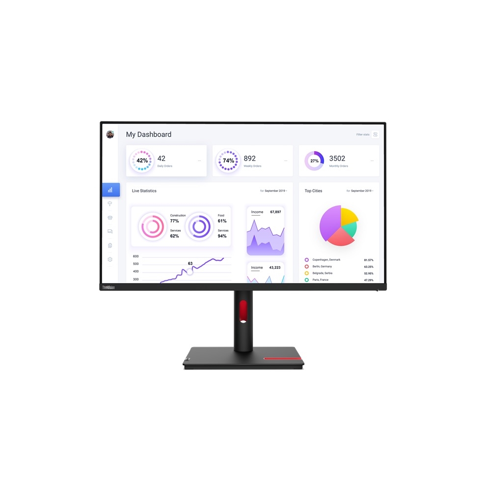 LENOVO 63D2GAT1TK 31.5" 4MS 4K 3840x2160 HDMI/DP/TYPE-C VESA PIVOT IPS LED MONITOR