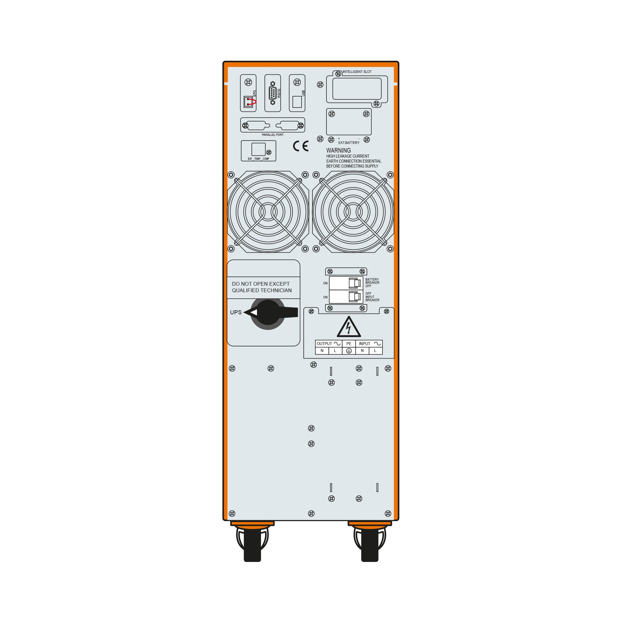 MAKELSAN POWERPACK SE 10KVA 5-10DK LED GÖSTERGE 20x12V/7AH 1F/1F ONLİNE UPS MU10000N11EAG04