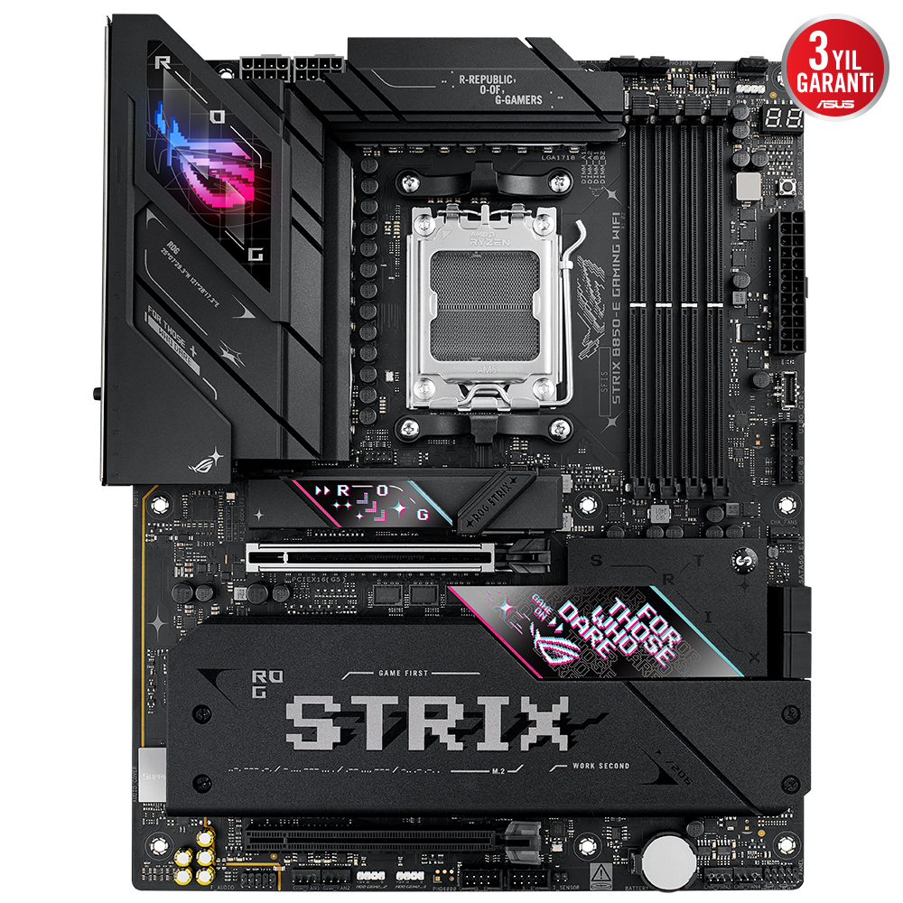 ASUS ROG STRIX B850-E GAMING WIFI 4xDDR5 DP/HDMI/TYPE-C 5xM.2 AM5 ANAKART