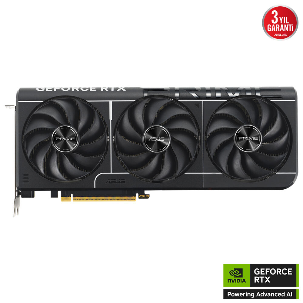 ASUS PRIME-RTX5080-16G NVIDIA GEFORCE RTX 5080 16GB GDDR7 256bit  OC HDMI 3xDP DLSS4 EKRAN KARTI