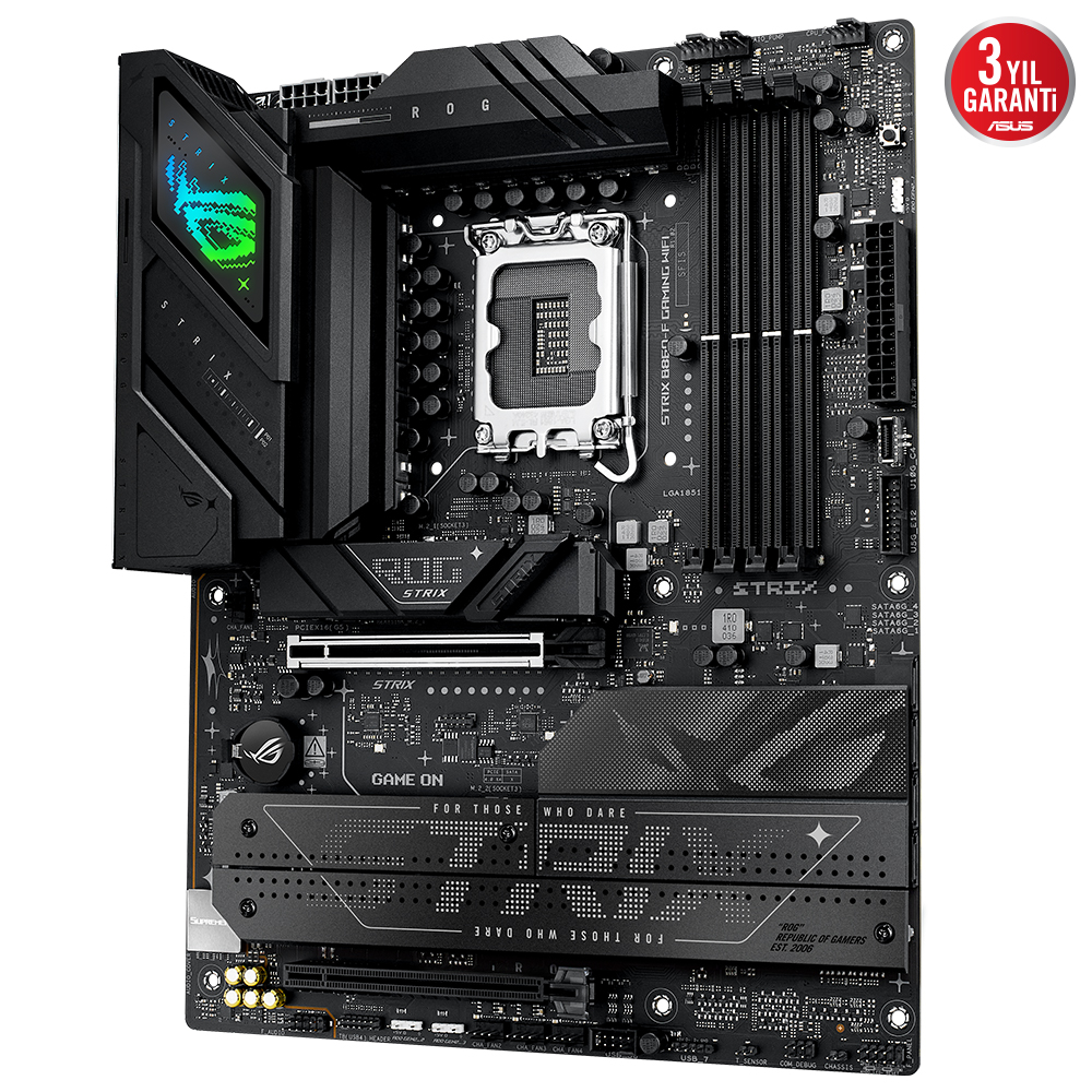 ASUS ROG STRIX B860-F GAMING WIFI 4x DDR5 DP/HDMI 4x M.2 1x 2.5GLAN/WIFI7/BT USB3.2 1851P ANAKART