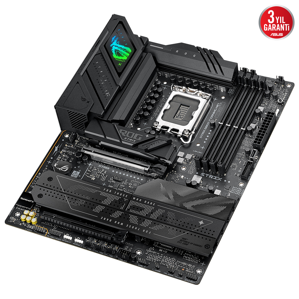 ASUS ROG STRIX B860-F GAMING WIFI 4x DDR5 DP/HDMI 4x M.2 1x 2.5GLAN/WIFI7/BT USB3.2 1851P ANAKART