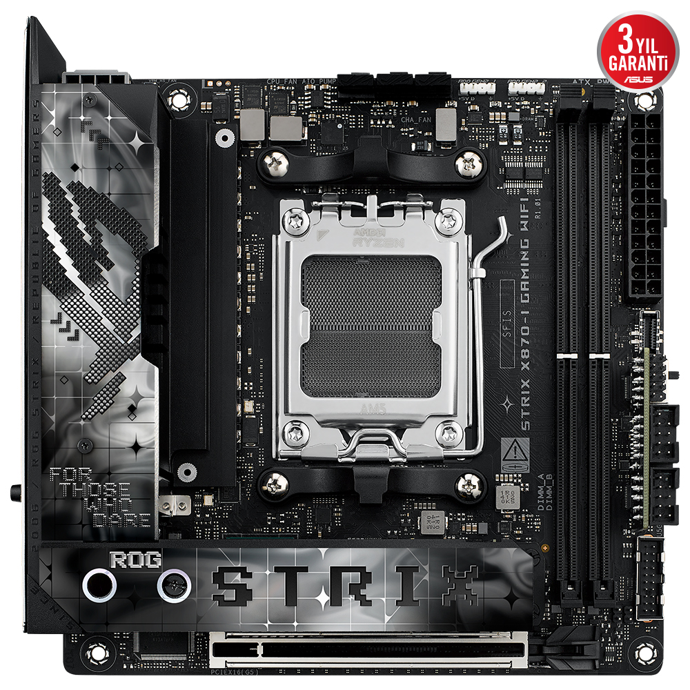 ASUS ROG STRIX X870-I GAMING WIFI 4xDDR5 HDMI 4xM.2 AM5 ANAKART