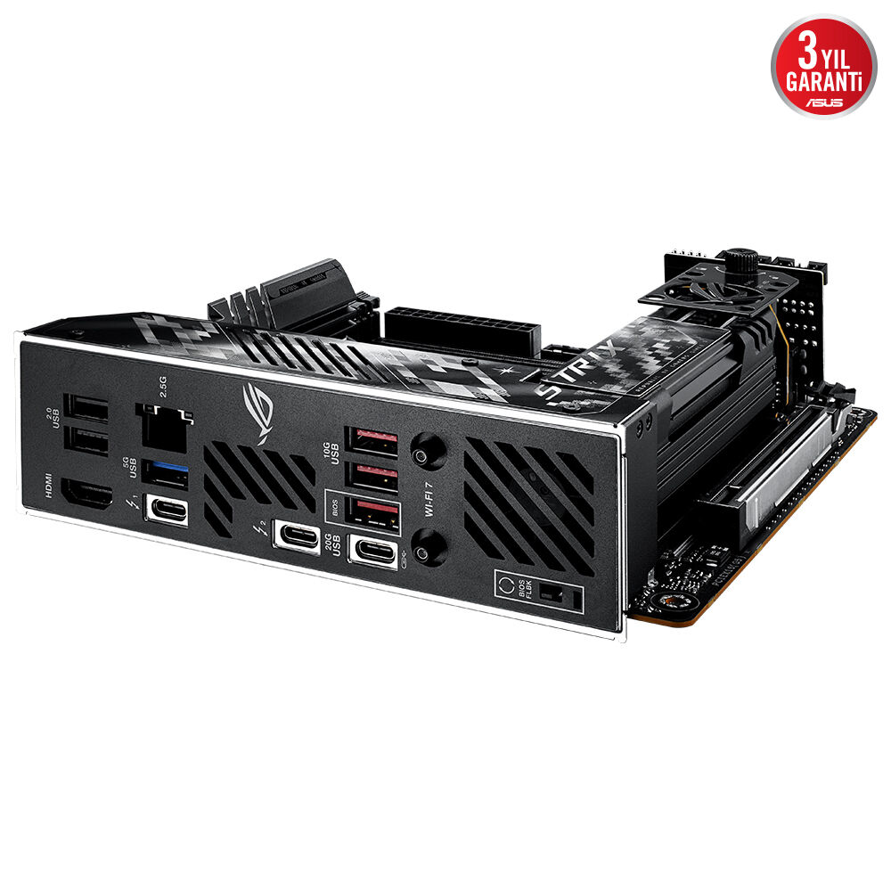 ASUS ROG STRIX Z890-I GAMING WIFI 4x DDR5 DP/HDMI 2x M.2 1x 2.5GLAN/WIFI7/BT USB3.2 1851P ANAKART