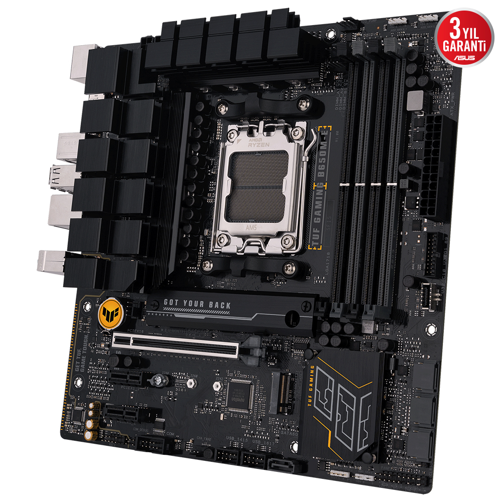 ASUS TUF GAMING B650M-E 4xDDR4 2x DP/HDMI 2xM.2 AM5 ANAKART