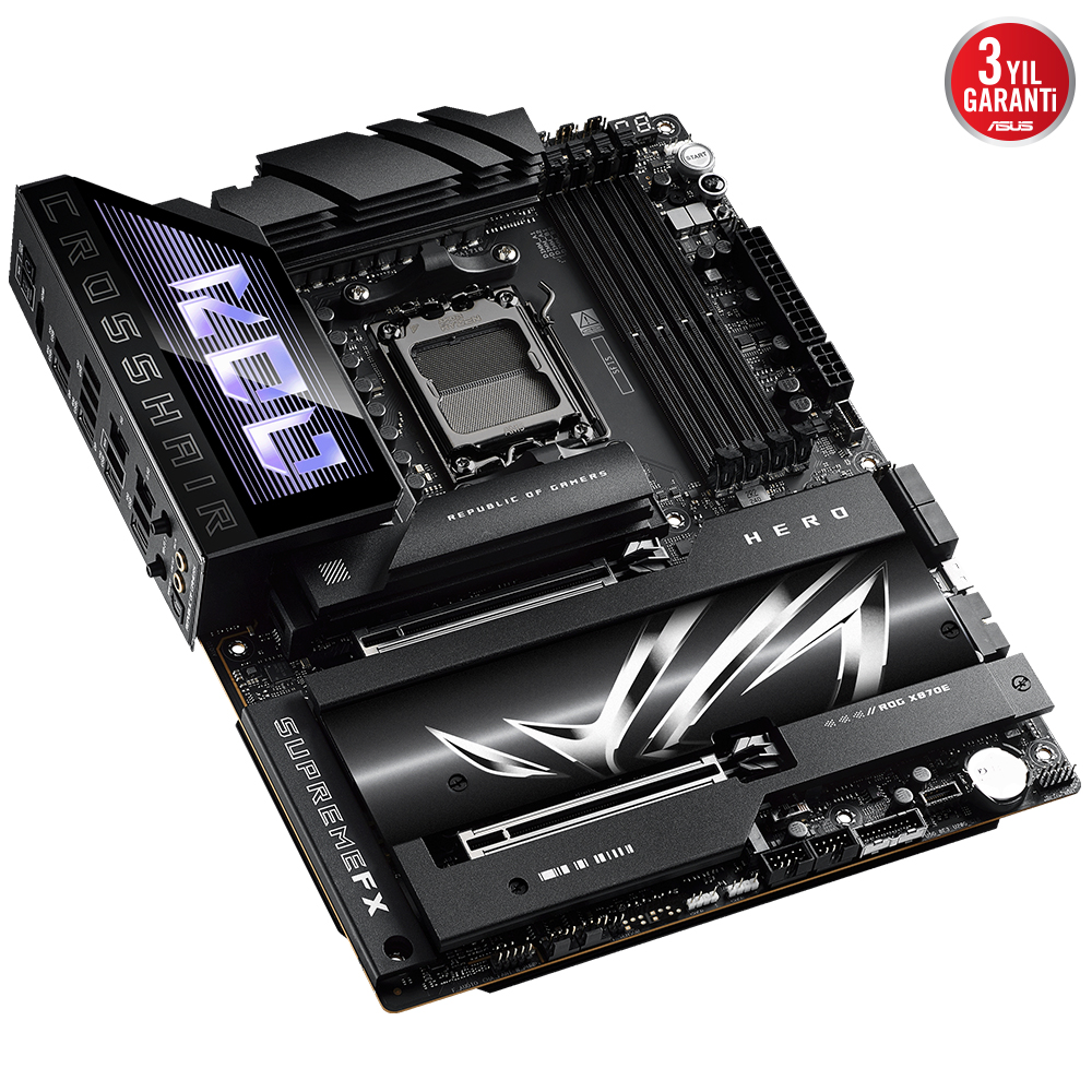 ASUS ROG CROSSHAIR X870E HERO 4xDDR5 HDMI 5xM.2 AM5 ANAKART