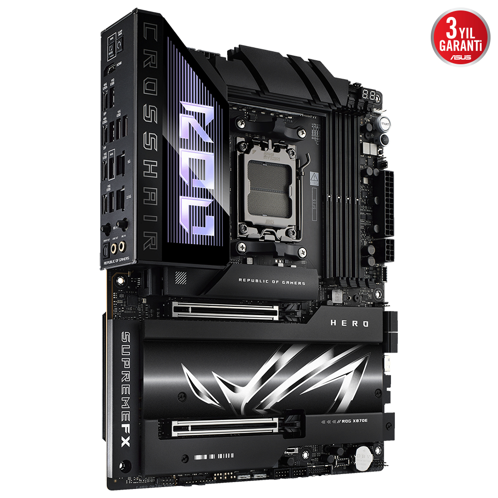 ASUS ROG CROSSHAIR X870E HERO 4xDDR5 HDMI 5xM.2 AM5 ANAKART