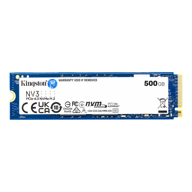 KINGSTON NV3 500GB 5000/3000MBs NVMe PCIe M.2 SSD SNV3S/500G