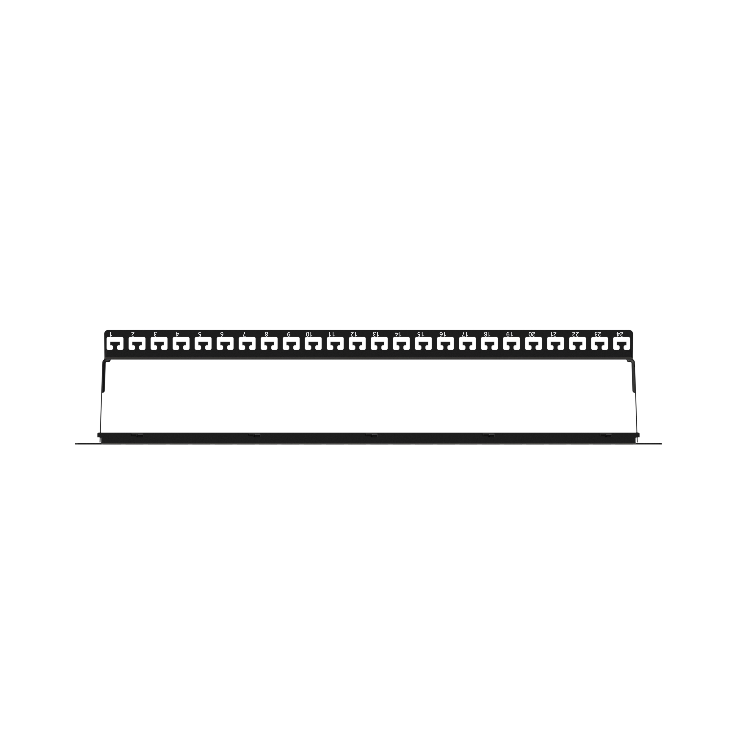 AGER AC-610-24 MODULER UTP/FTP CAT6/CAT6A 24 PORT BOŞ 1U ZIRHLI PATCH PANEL