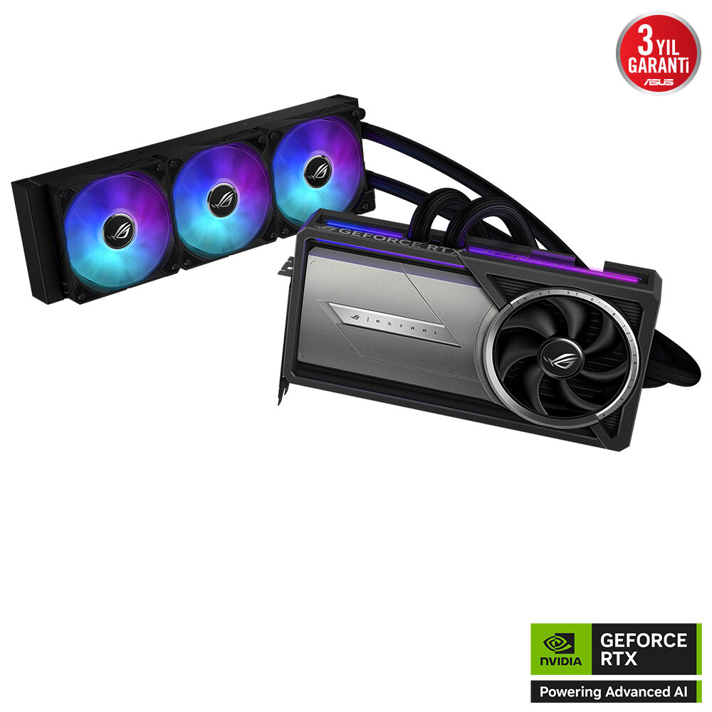 ASUS ROG-ASTRAL-LC-RTX5090-O32G-GAMING NVIDIA GEFORCE RTX 5090 32GB GDDR7 512bit  OC 2xHDMI 3xDP RGB DLSS4 EKRAN KARTI