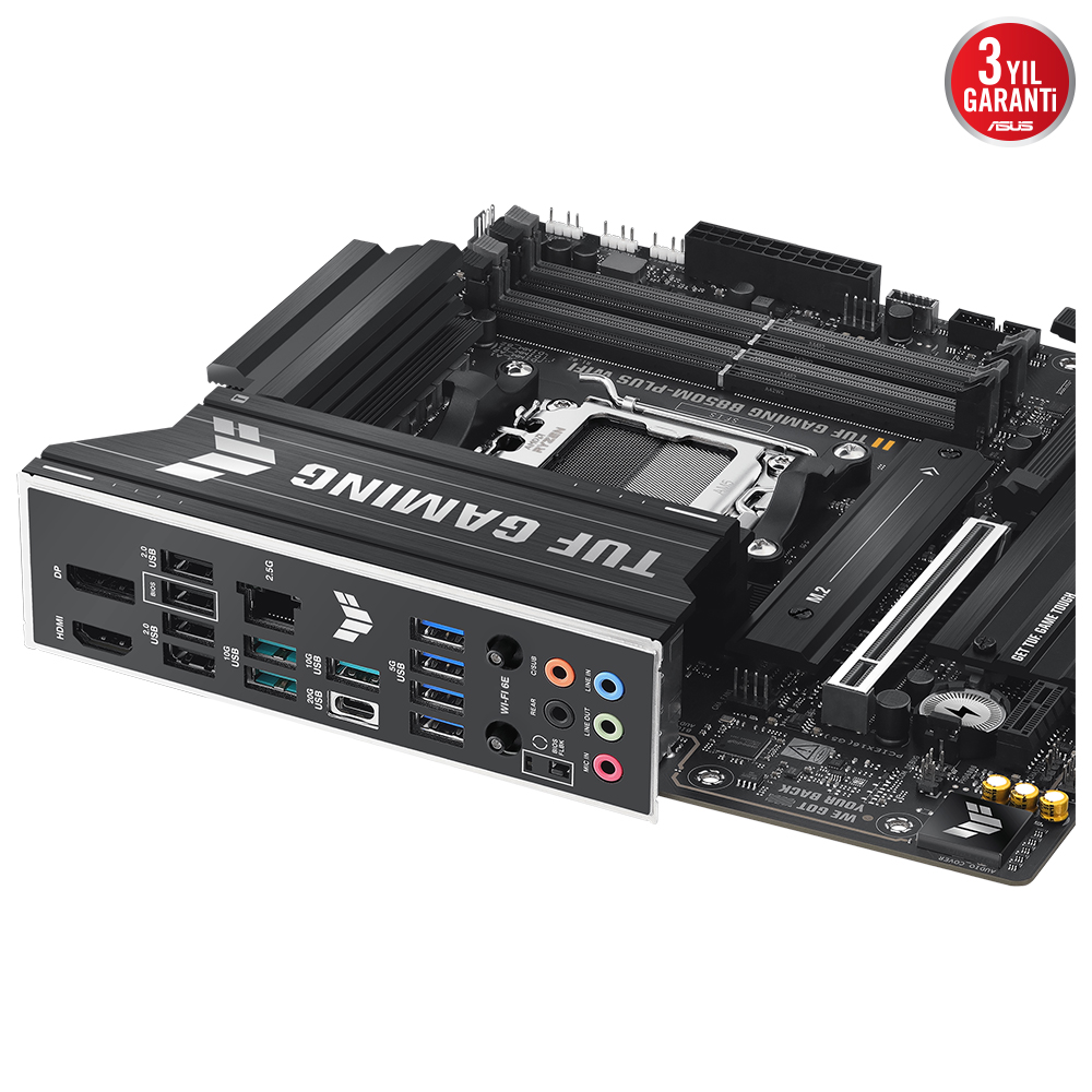 ASUS TUF GAMING B860M-PLUS WIFI 4x DDR5 DP/HDMI 3x M.2 1x 2.5GLAN/WIFI7/BT USB3.2 1851P ANAKART