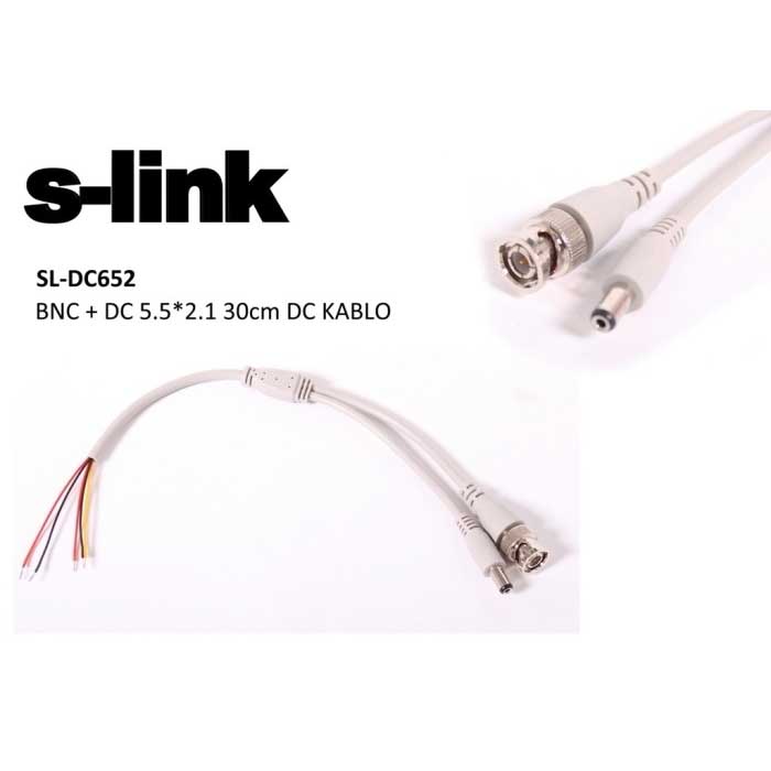 S-LINK SL-DC562 BNC+DC5 POWERJACK KABLO