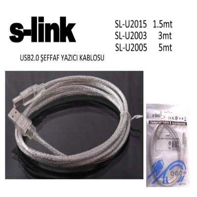 S-LINK SL-U2010 USB 2.0 YAZICI KABLOSU 10 MT