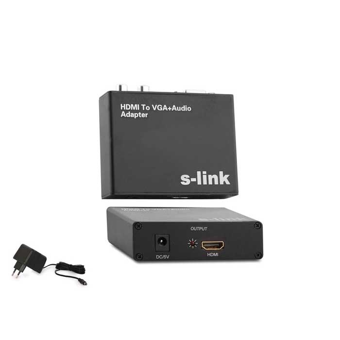 S-LINK VHC11 VGA TO HDMI ADAPTÖRLÜ ÇEVİRİCİ