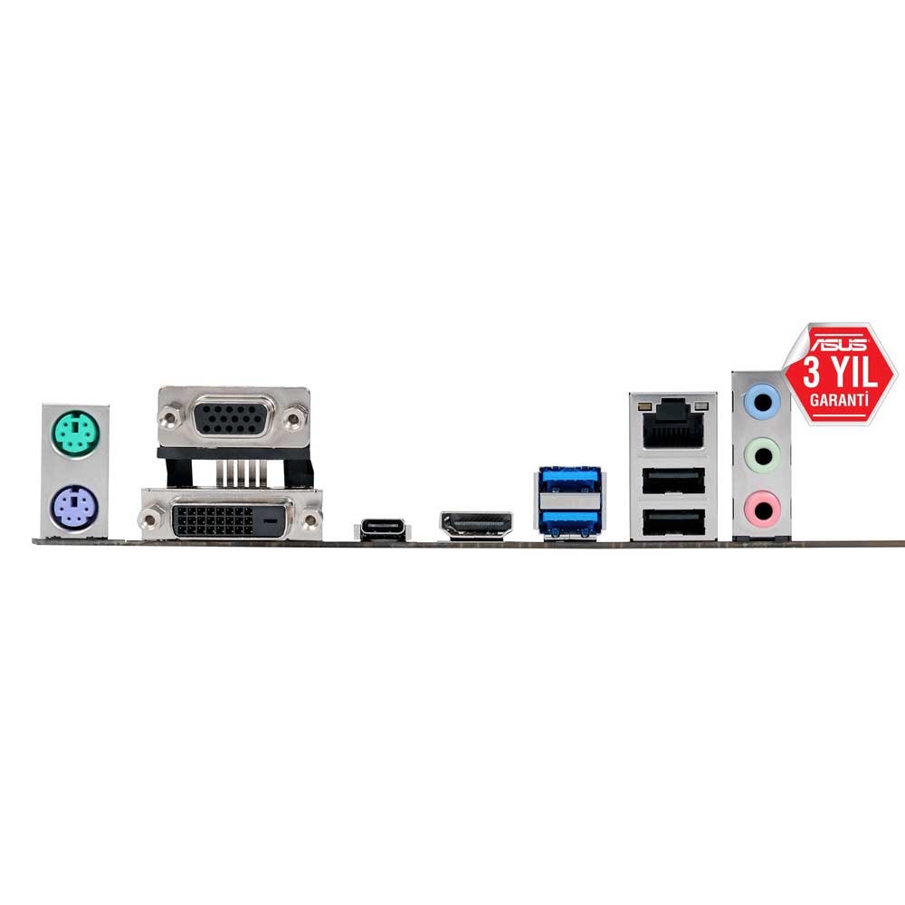 ASUS PRIME B250M-A B250 4xDDR4 VGA+DVI+HDMI 1xGLAN 2XUSB3.1/2XUSB2.0 M.2 SSD 1151Pin ANAKART