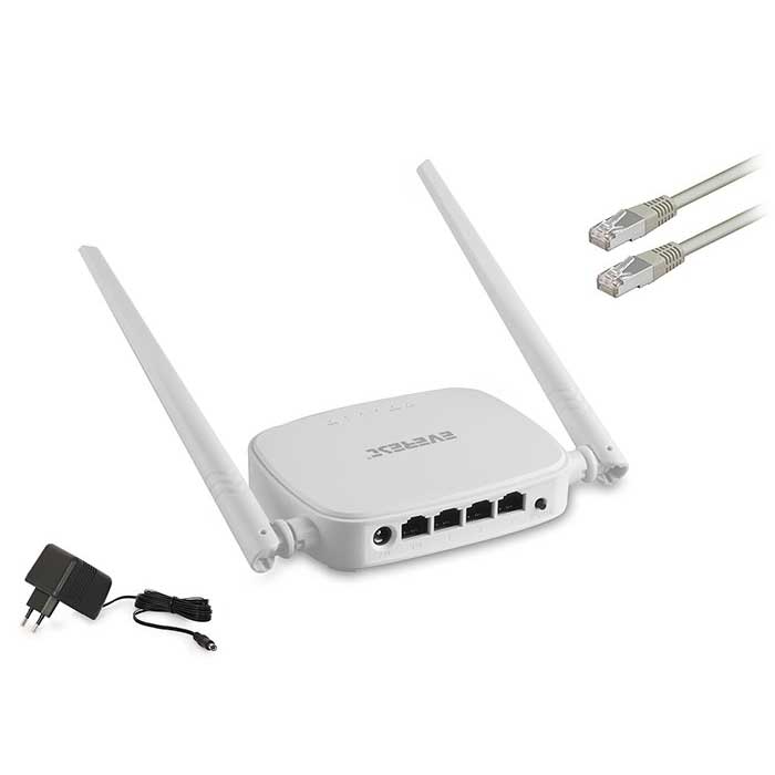 EVEREST EWR-301 300MBPS 4PORT 2 ANTEN 5DBI 2.4GHz INDOOR ACCESS POINT/ROUTER/REPEATER