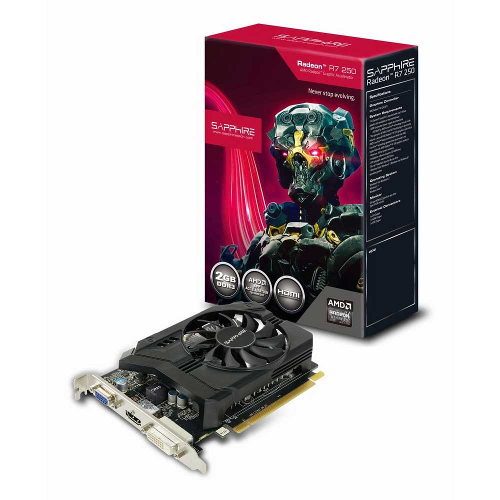SAPPHIRE R7 250 2GB DDR3 128Bit VGA/DVI/HDMI 16X 11215-01-20G