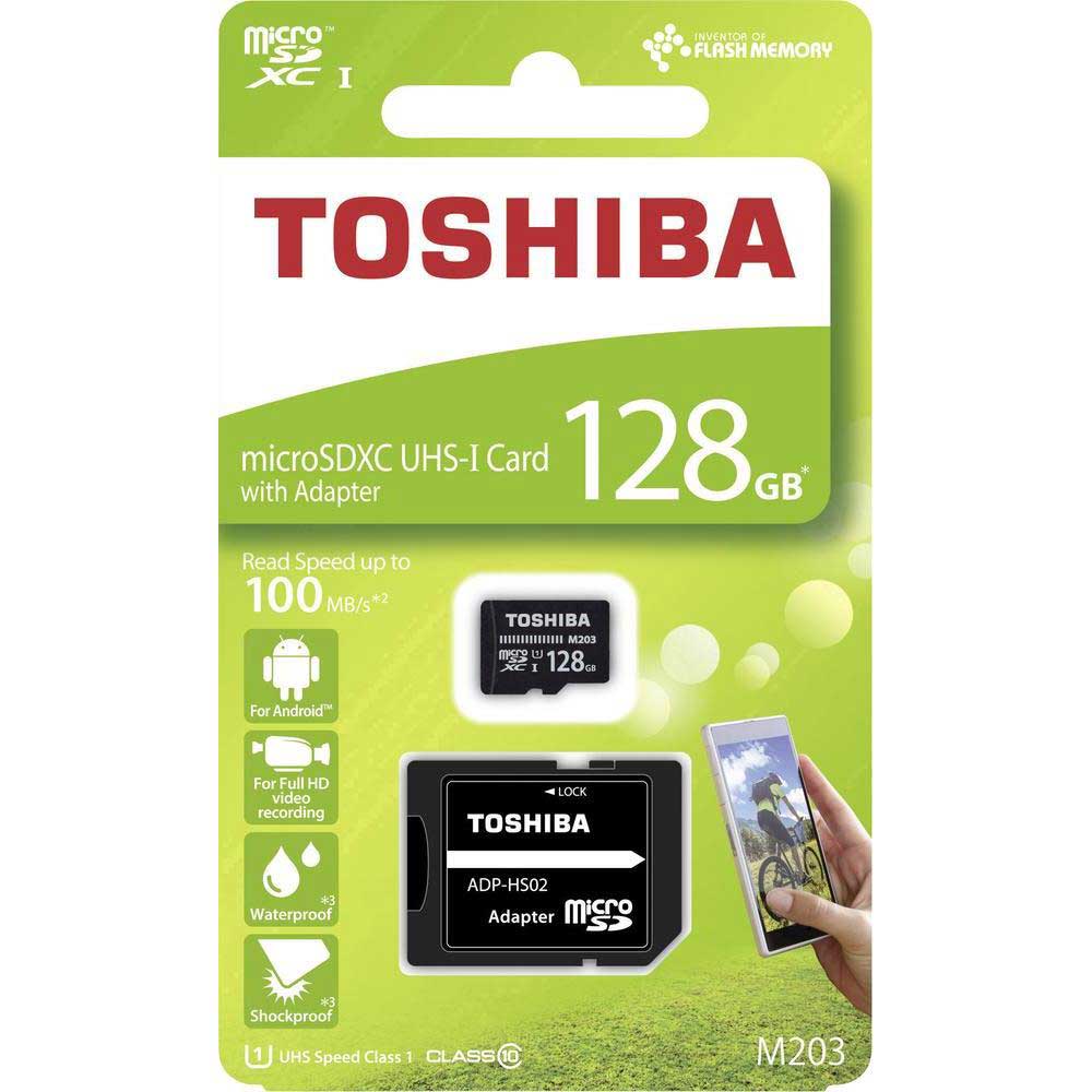 TOSHIBA M203 EXCERIA 128GB MICRO SD CLASS10 100MB/s HAFIZA KARTI THN-M203K1280EA